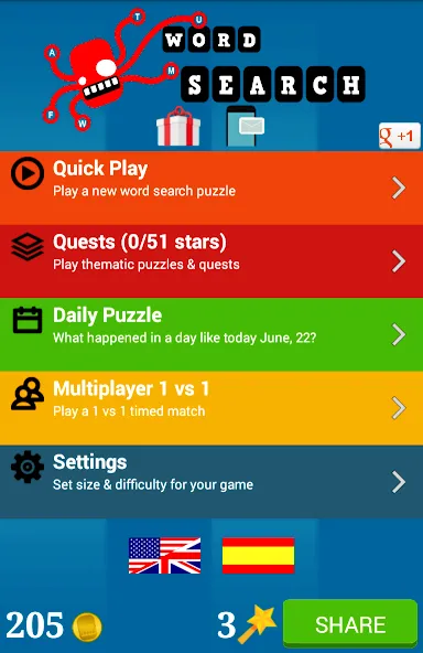 Word Search [МОД: Меню, Бесконечные монеты и Открытые уровни] Screenshot 3