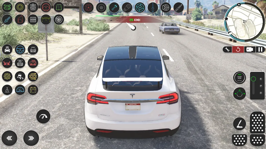 Electric Tesla Model X Driver (Электрический водитель   ) [МОД: Все открыто, Дополнительные деньги и Меню MOD] Screenshot 1