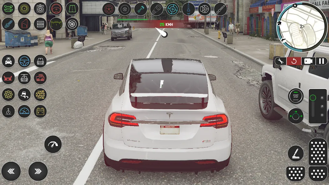 Electric Tesla Model X Driver (Электрический водитель   ) [МОД: Все открыто, Дополнительные деньги и Меню MOD] Screenshot 4