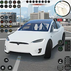 Скачать Electric Tesla Model X Driver (Электрический водитель   ) [МОД: Все открыто, Дополнительные деньги и Меню MOD] | Взлом Electric Tesla Model X Driver на Андроид