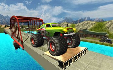 Скачать взломанную Monster Truck Hill Racing (Мод все открыто) на Андроид