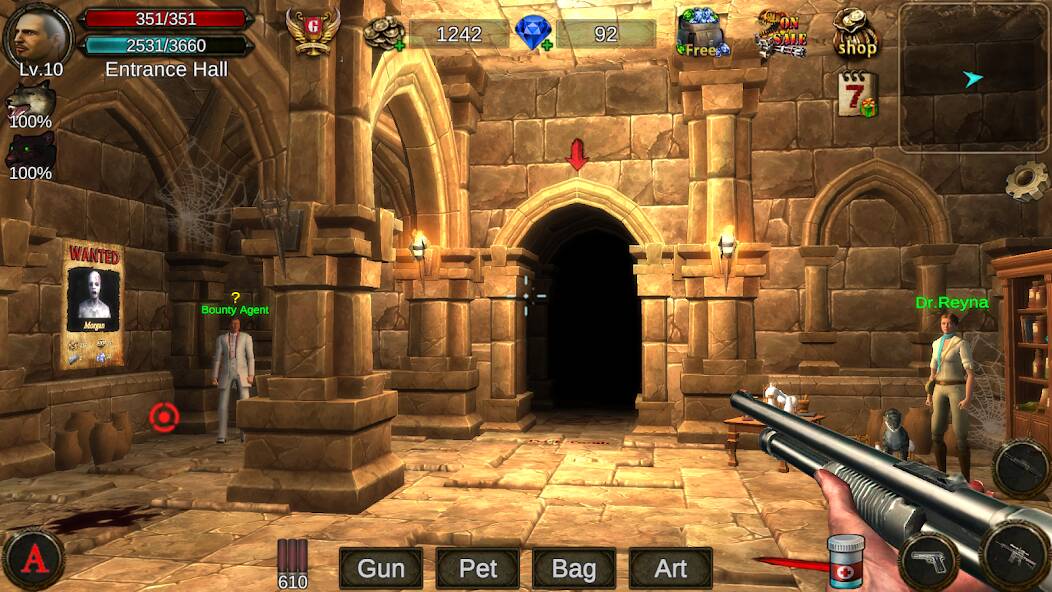 Скачать Dungeon Shooter : Dark Temple (Много монет) на Андроид