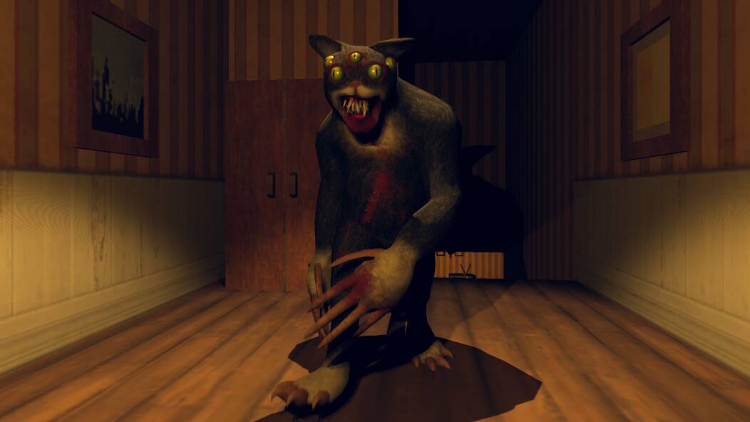 Скачать Cat Fred Evil Pet. Horror game (Много монет) на Андроид