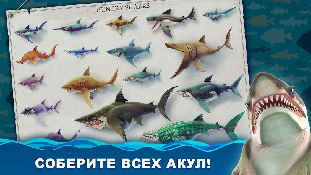 Скачать Hungry Shark World (Много денег) на Андроид