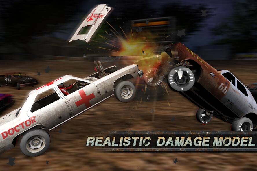 Скачать Demolition Derby: Crash Racing (Разблокировано все) на Андроид