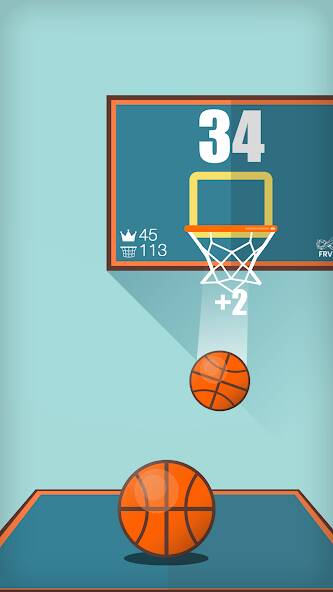 Скачать Basketball FRVR - Dunk Shoot (Много денег) на Андроид