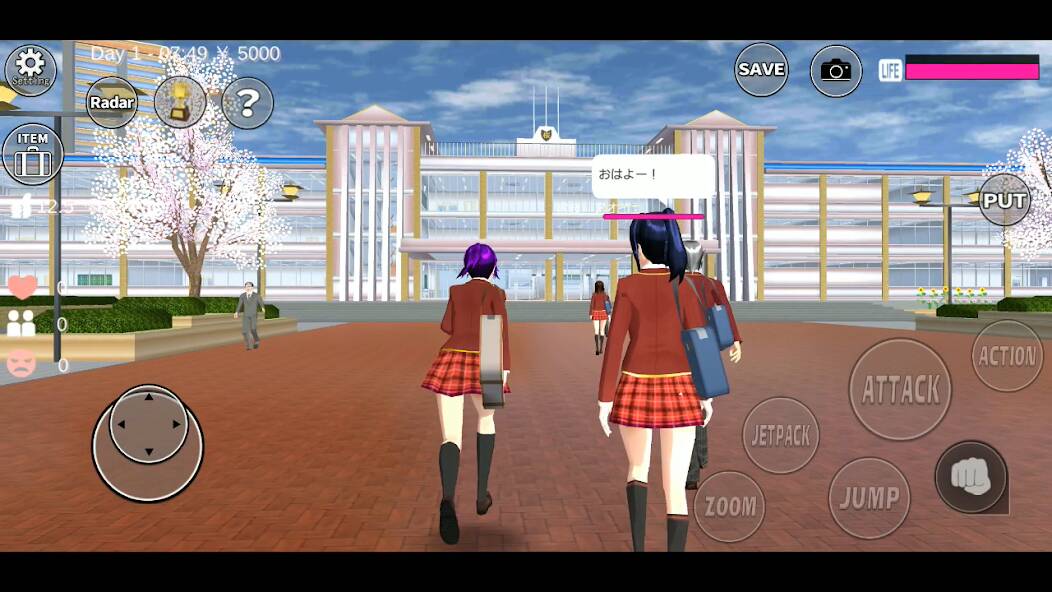 Скачать SAKURA School Simulator (Разблокировано все) на Андроид
