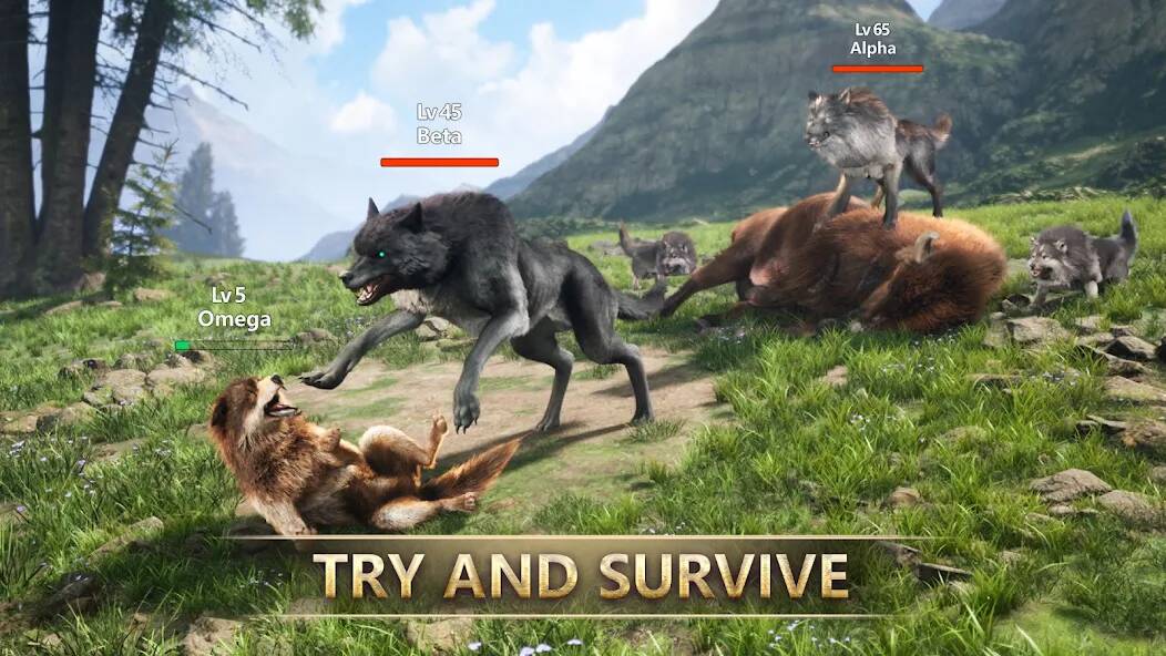  Wolf Game: Wild Animal Wars ( )  