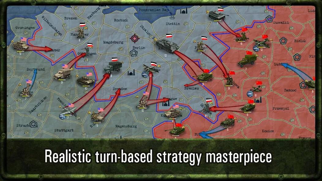 Скачать Strategy & Tactics: WW2 (Много денег) на Андроид