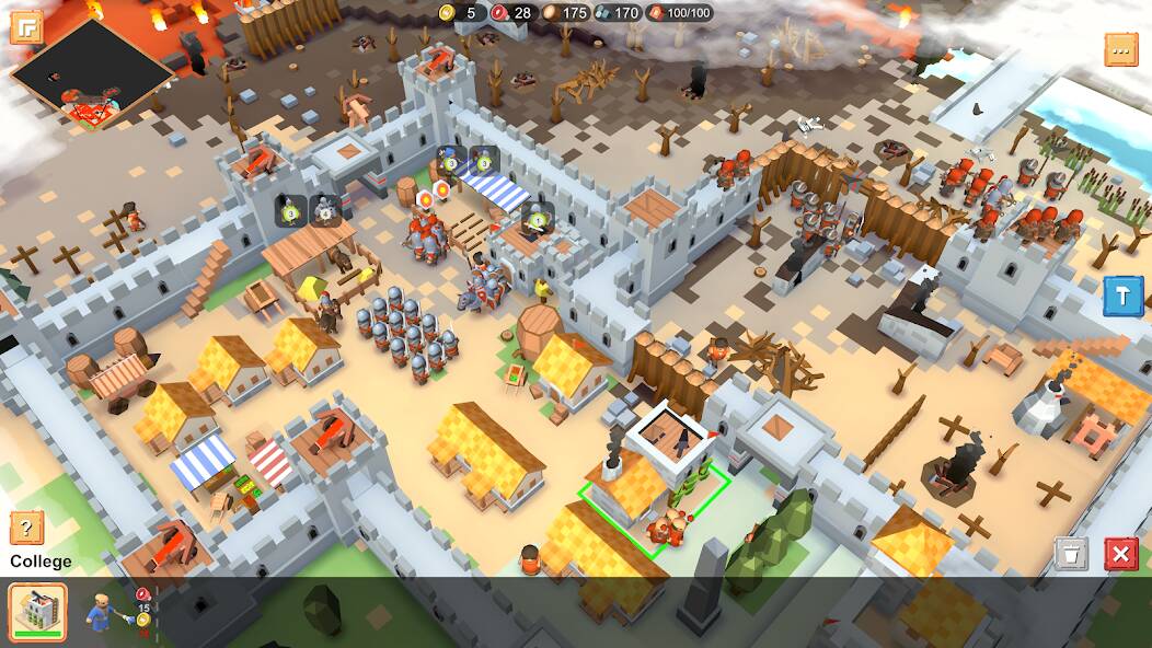 Скачать RTS Siege Up! - Medieval War (Много монет) на Андроид