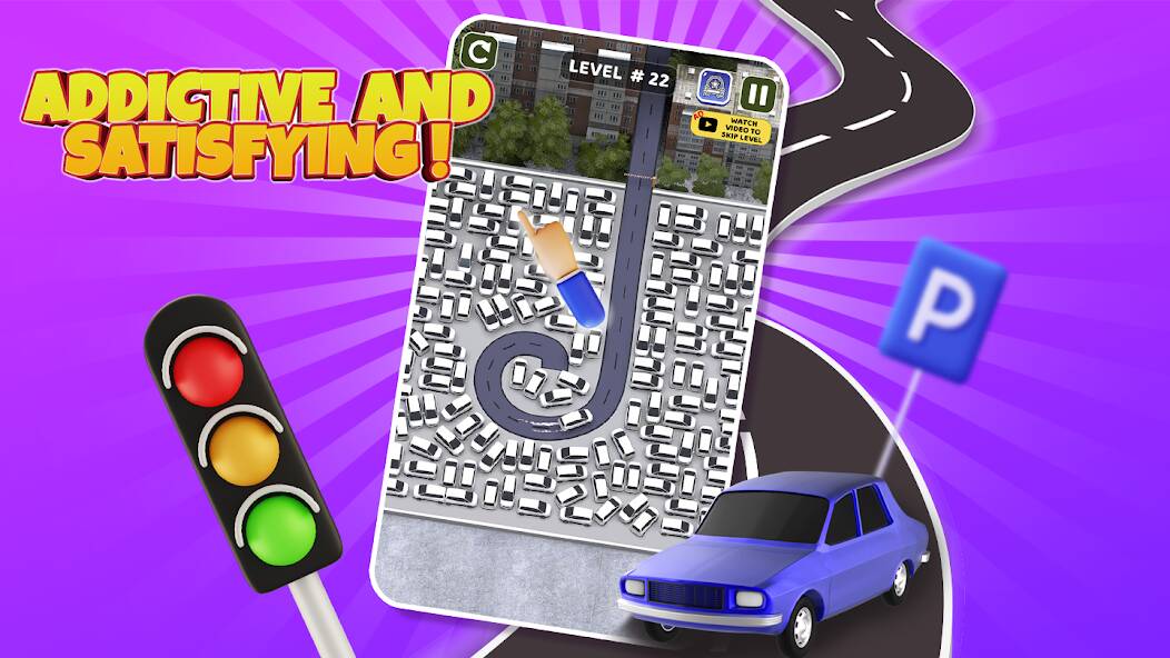 Скачать Parking Jam: Car Parking Games (Много денег) на Андроид