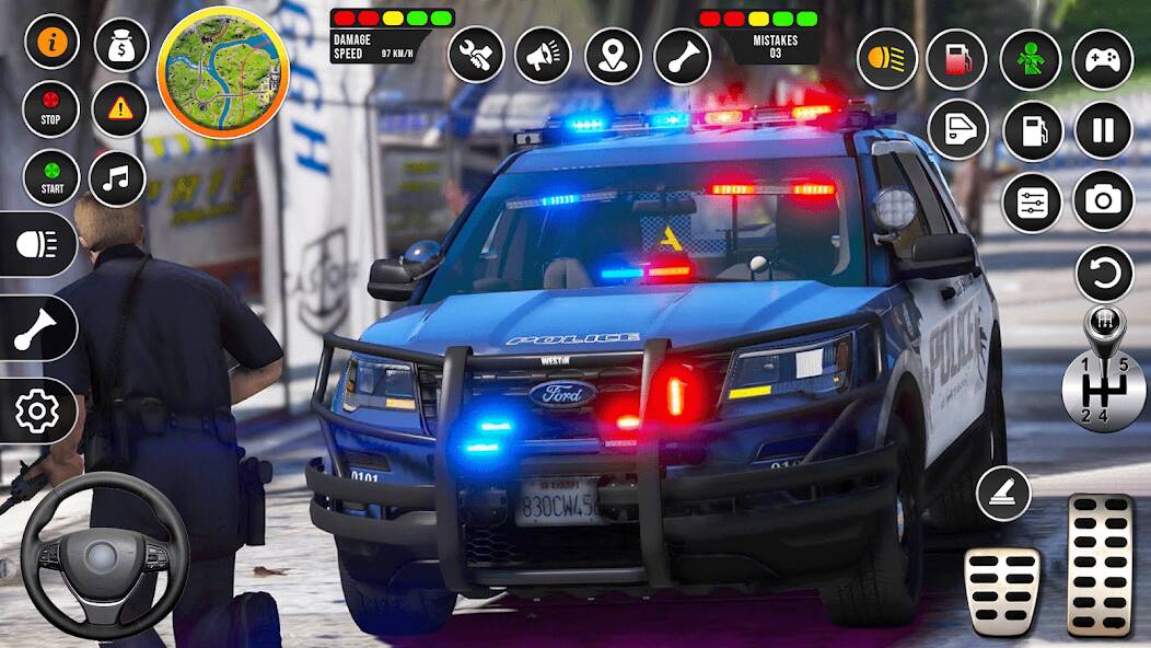  NYPD Police Car Parking Game ( )  